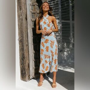 Hello Molly Leave Me Loving You Midi Dress | Size Small